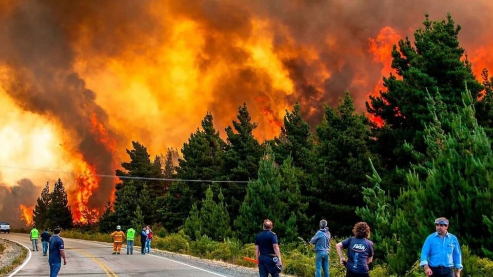 Incendios en Chubut: declararon el estado de catástrofe y emergencia en Epuyén (gentileza Gonzalo Keogan).