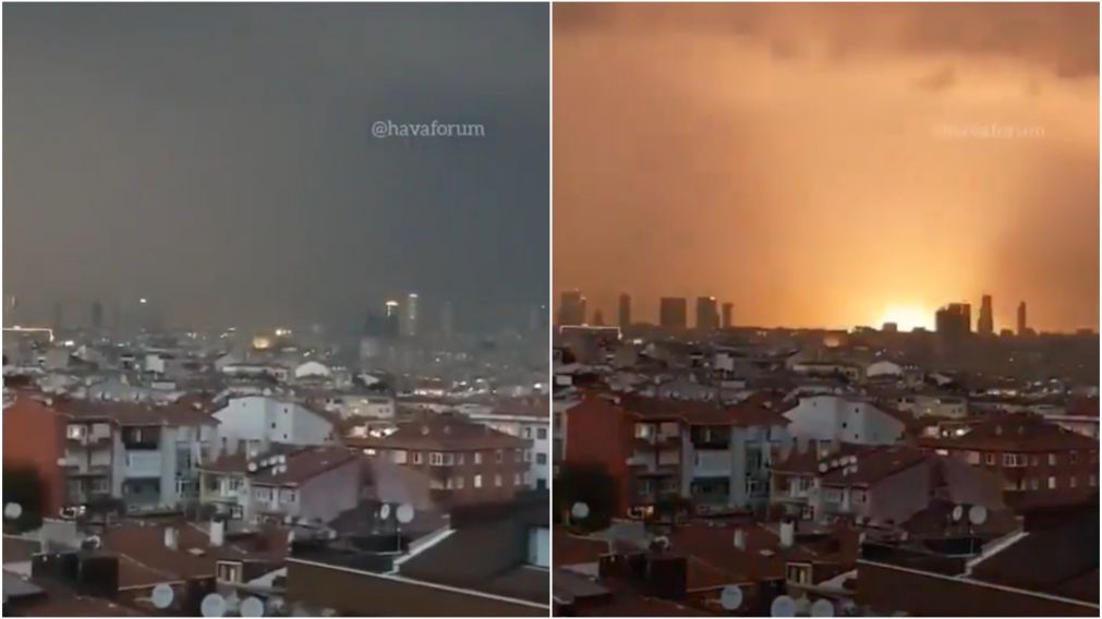 Vecinos miraban una gran tormenta y capturaron el rostro de un demonio en el cielo