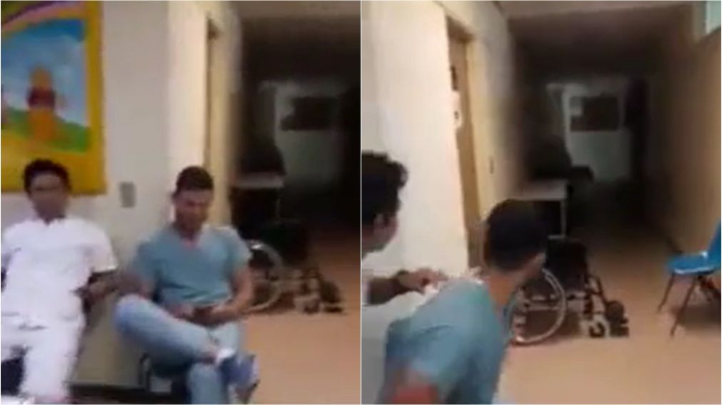 Enfermeros captaron a las 3 de la mañana a un "nene fantasma" que recorría el hospital y casi mueren del terror