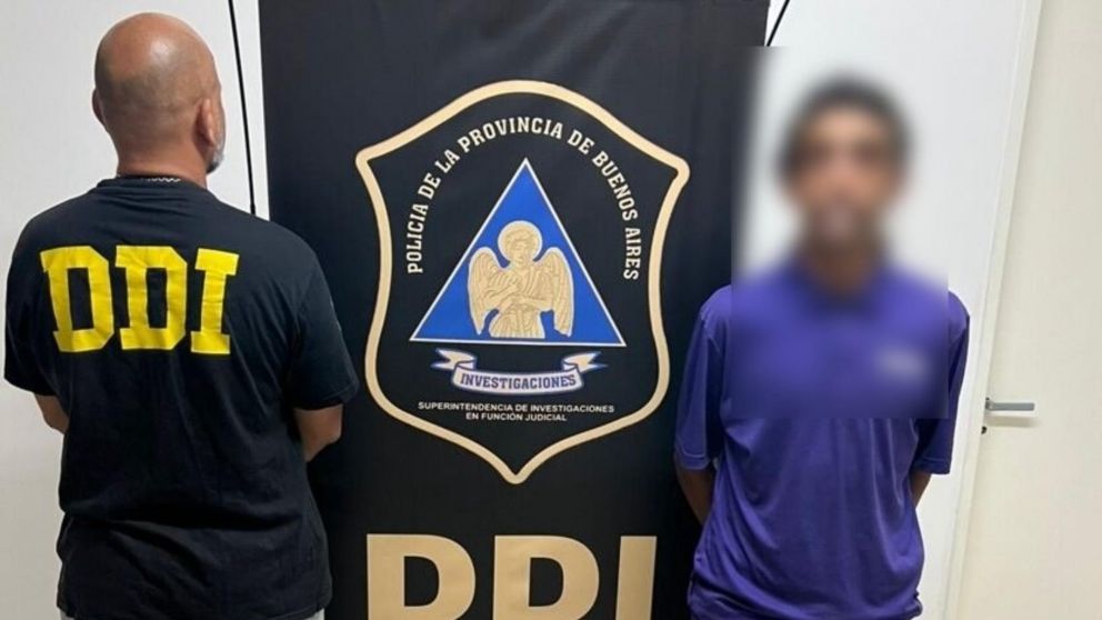 Este es el sujeto que resultó apresado por los investigadores policiales.
