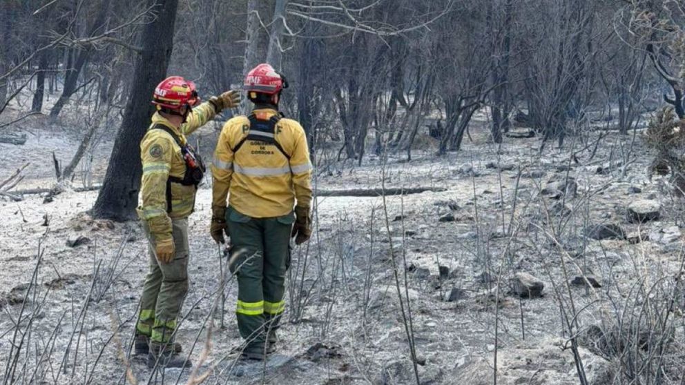 Manuel Adorni aseguró que 22 de los 32 incendios en el sur “se encuentran completamente extinguidos” (Foto NA).