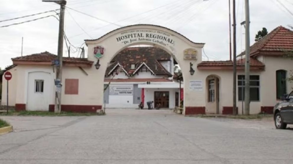 Una beba recién nacida en el Hospital Regional José Antonio Ceballos, en Bell Ville, provincia de Córdoba.