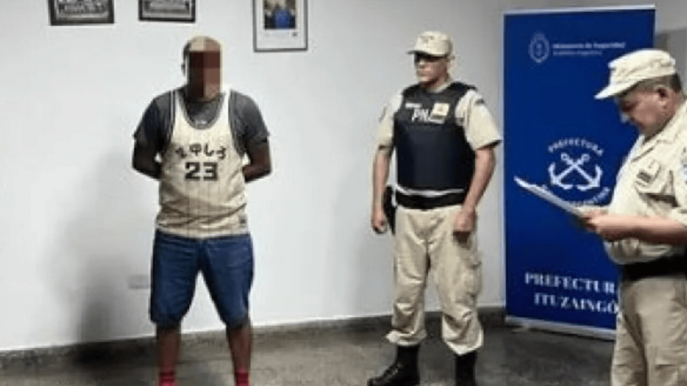 El detenido quería cruzar hacia Paraguay (Prefectura Naval).