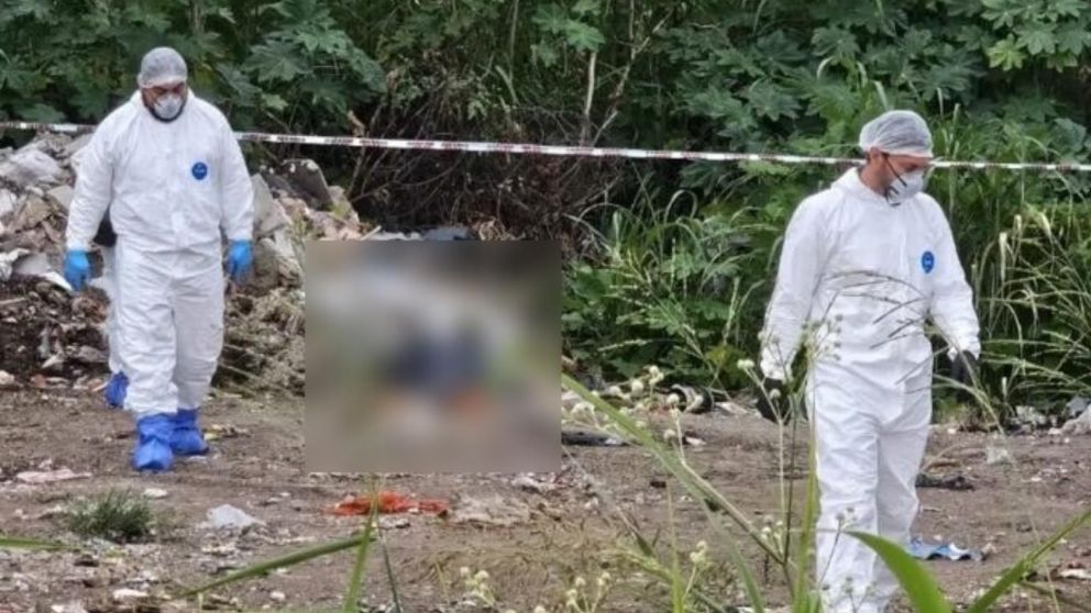 Las autoridades inspeccionaron el escenario del hallazgo. Crédito: La Gaceta de Tucumán.