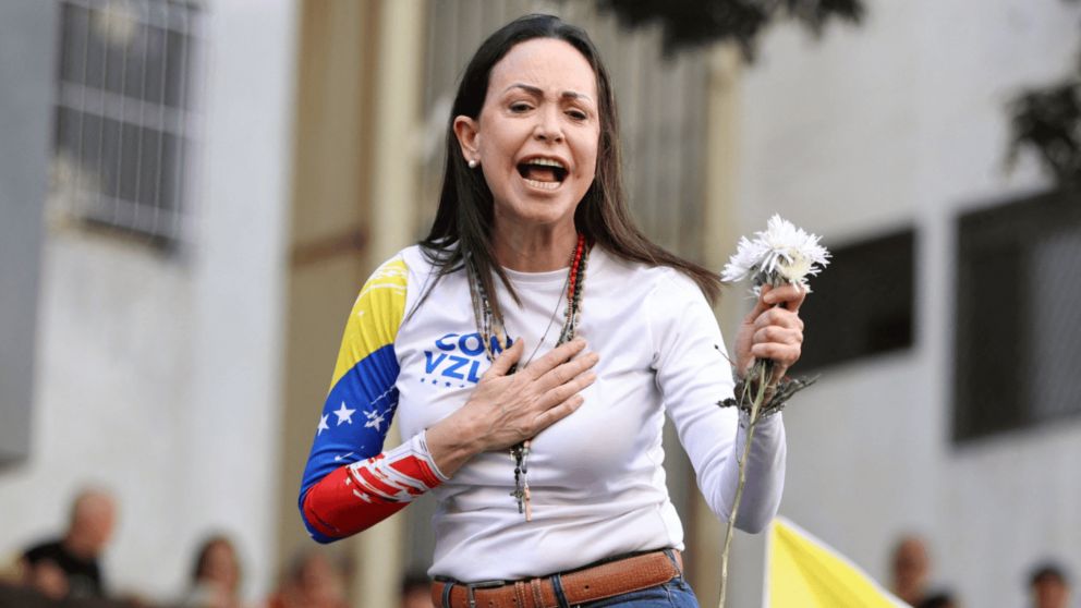 María Corina Machado, líder opositora y nobel de la Paz venezolana.