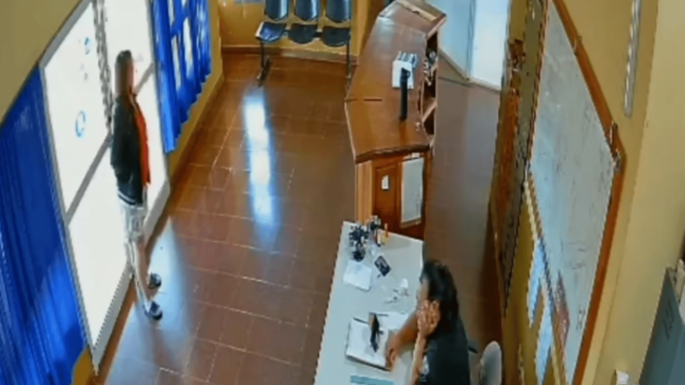 El dramático hecho quedó filmado (Gentileza El Territorio).