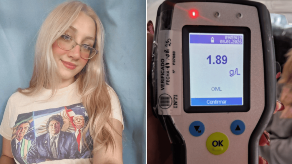 Eugenia Rolón chocó contra un poste y dio positivo al test de alcoholemia.