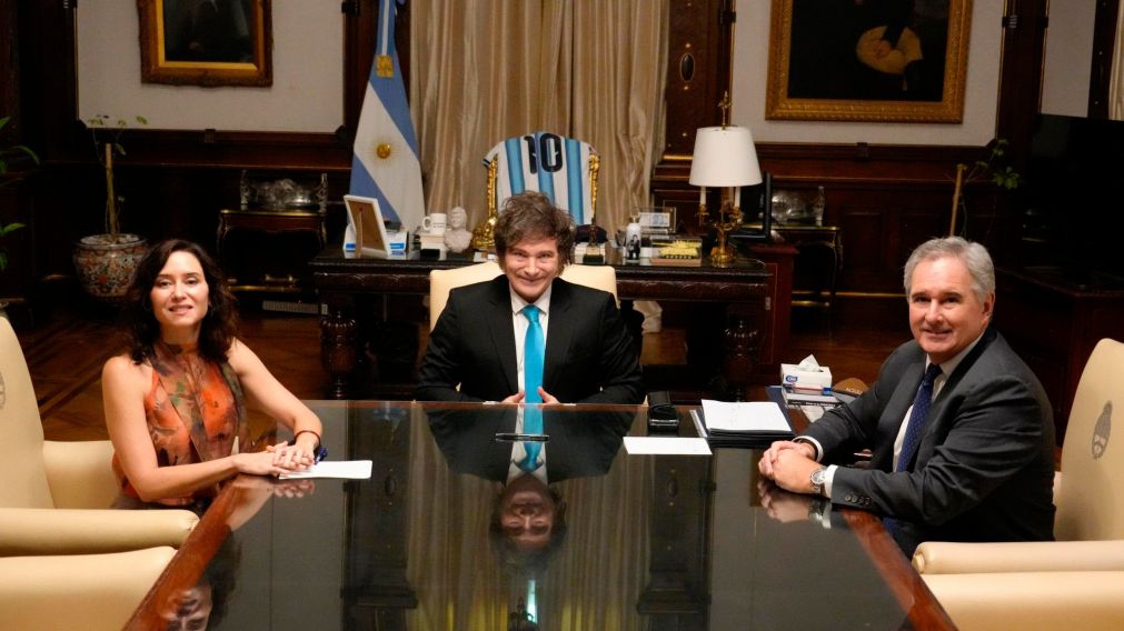 Javier Milei se reunió con Isabel Díaz Ayuso en Casa Rosada.