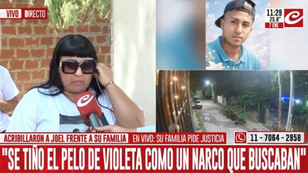 La mamá de la víctima reclama Justicia.