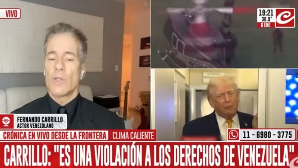 Fernando Carrillo dio su opini�n sobre lo que pasa en Venezuela (Captura de TV).