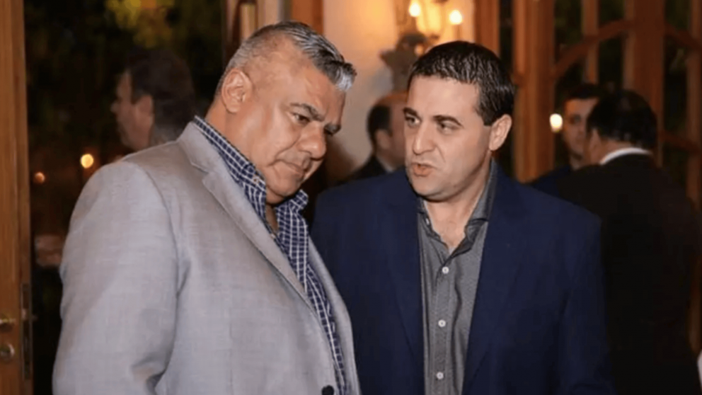 Claudio "Chiqui" Tapia y Pablo Toviggino, presidente y tesorero de la AFA, respectivamente.