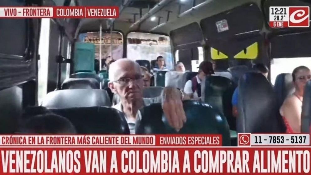 Los venezolanos cruzan en colectivo a Colombia para comprar remedios y alimentos (Crónica HD).