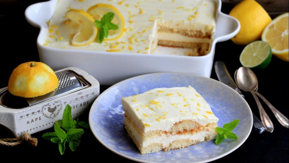 Ideal para el verano: receta de tiramisú de limón, muy fácil de hacer.