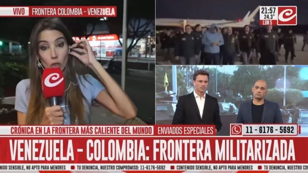 Cobertura especial de Crónica desde la frontera entre Venezuela y Colombia.
