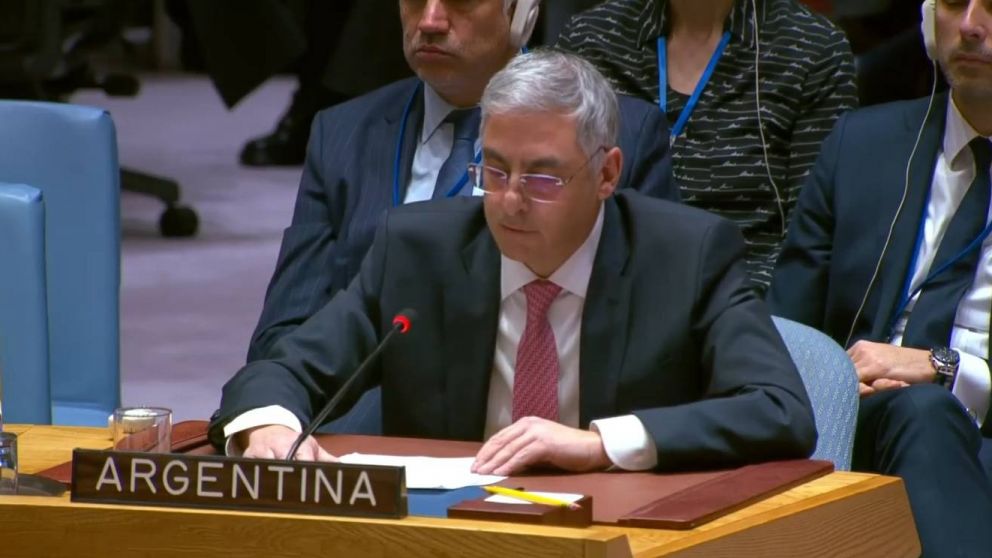 El embajador en la ONU, Francisco Tropepi, expuso la postura del Gobierno de Javier Milei.