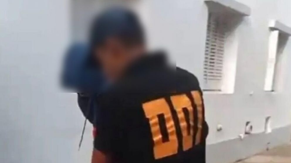 Así fue conducido el malviviente apresado.
