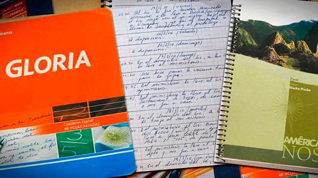 El peritaje de Gendarmer�a determin� que los cuadernos fueron escritos por Oscar Centeno.