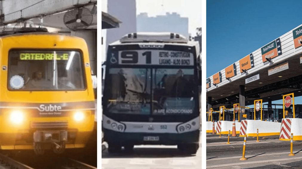 Así quedaron las tarifas de subte, colectivo y peaje, tras los aumentos de este mes