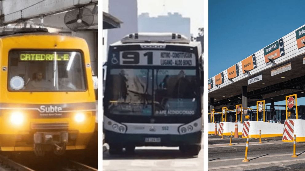Así quedaron las tarifas de subte, colectivo y peaje, tras los aumentos de este mes