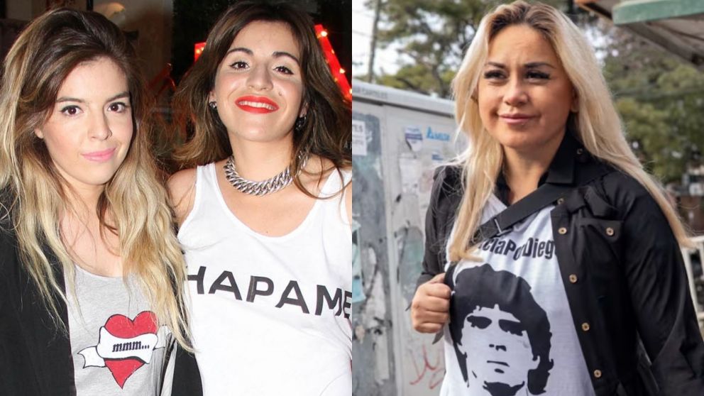 Denuncian a Dalma, Gianinna Maradona y Verónica Ojeda por incumplir contrato de eventos homenaje a Diego Maradona.