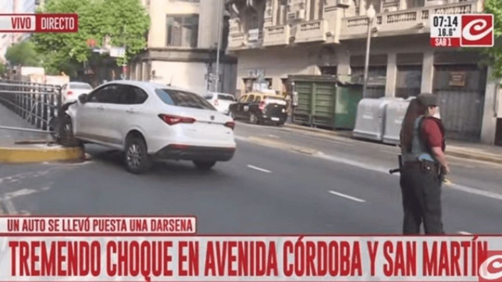 No hubo necesidad de trasladar a la conductora a algún hospital (Captura de TV).