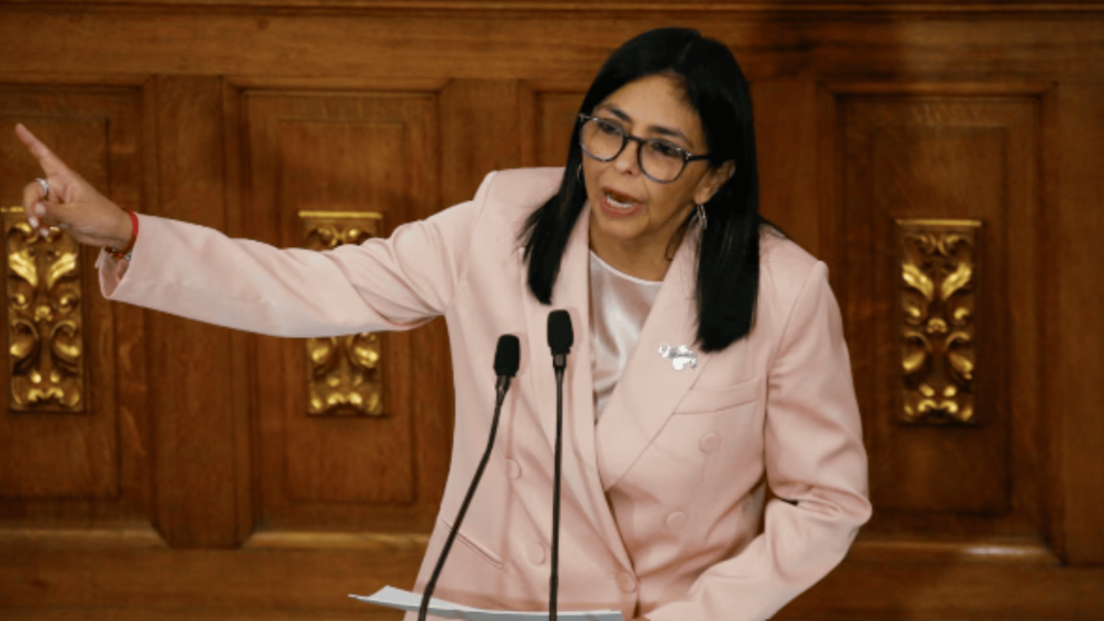 Delcy Rodríguez fue proclamada presidenta.