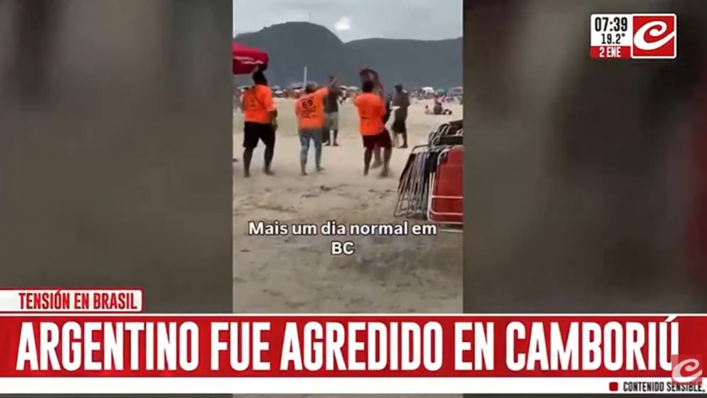Turista argentino se quejó por el precio de un choclo y fue sometido a una paliza en una playa (Crónica HD).