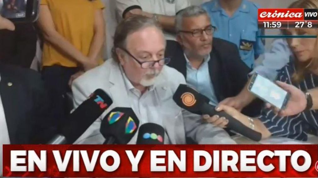 El fiscal del caso, en conferencia de prensa (Captura/Cr�nica HD).