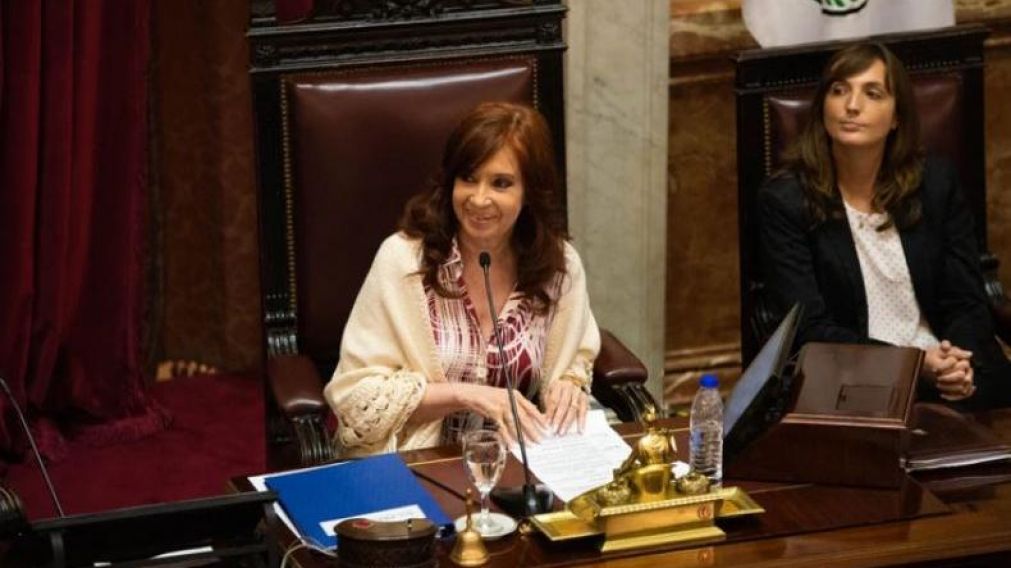 Cristina Fernández tuvo su debut como presidenta del Senado.