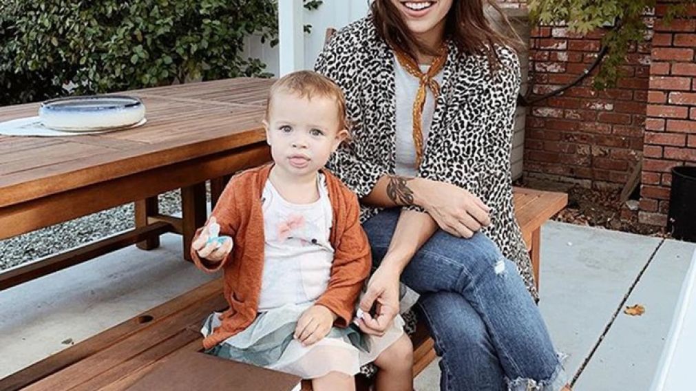 Kalley Heligenthal, con la pequeña Olive, en momentos de felicidad.