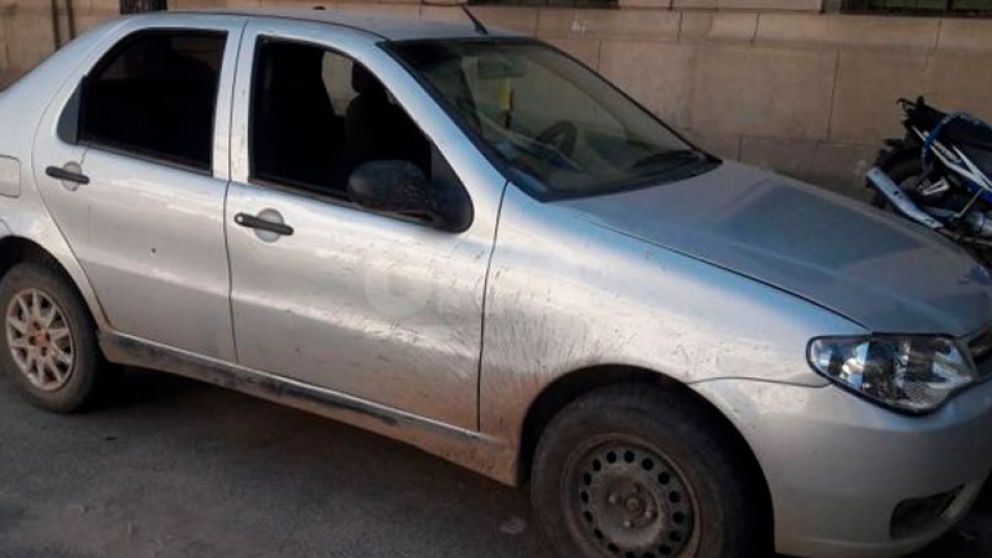 El auto en el que viajaba la piba de 26 años.