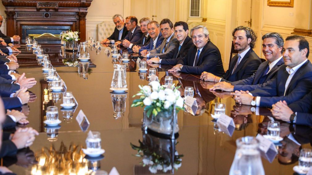 La audiencia se realizó en el Salón Eva Perón.