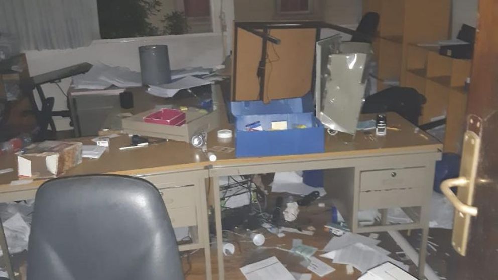 Destrozos por doquier.