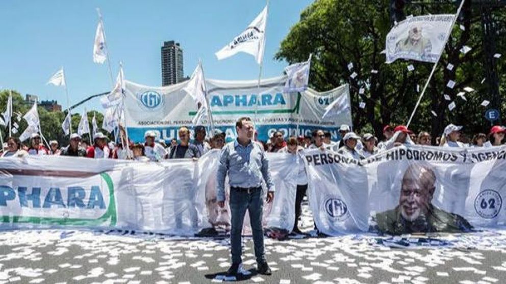 Diego Quiroga, secretario general de Asociación del Personal de Hipódromos, Agencias, Apuestas y Afines de la República Argentina.