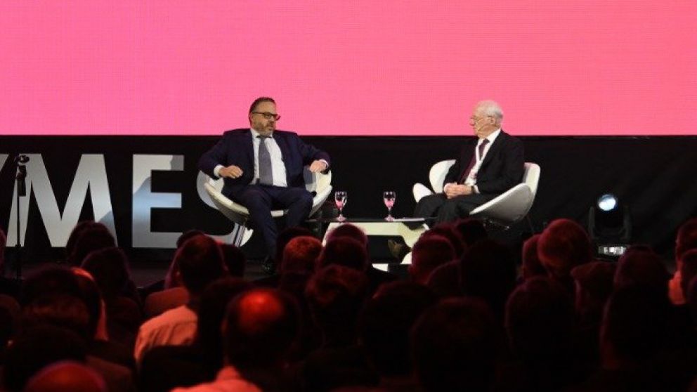 El ministro de Desarrollo Productivo junto a Paolo Rocca, CEO de Techint.
