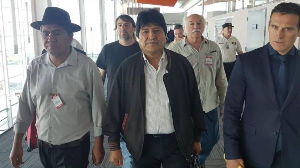 Evo Morales arribó a la Argentina en la mañana del jueves.