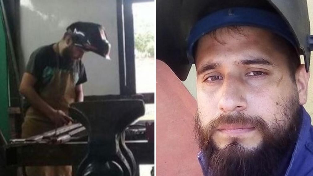 Daniel Espinosa, el herrero y soldador de 27 años.