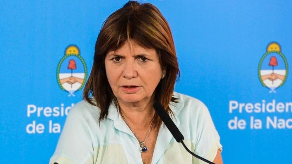 Patricia Bullrich encabezó la conferencia de prensa. (Archivo).