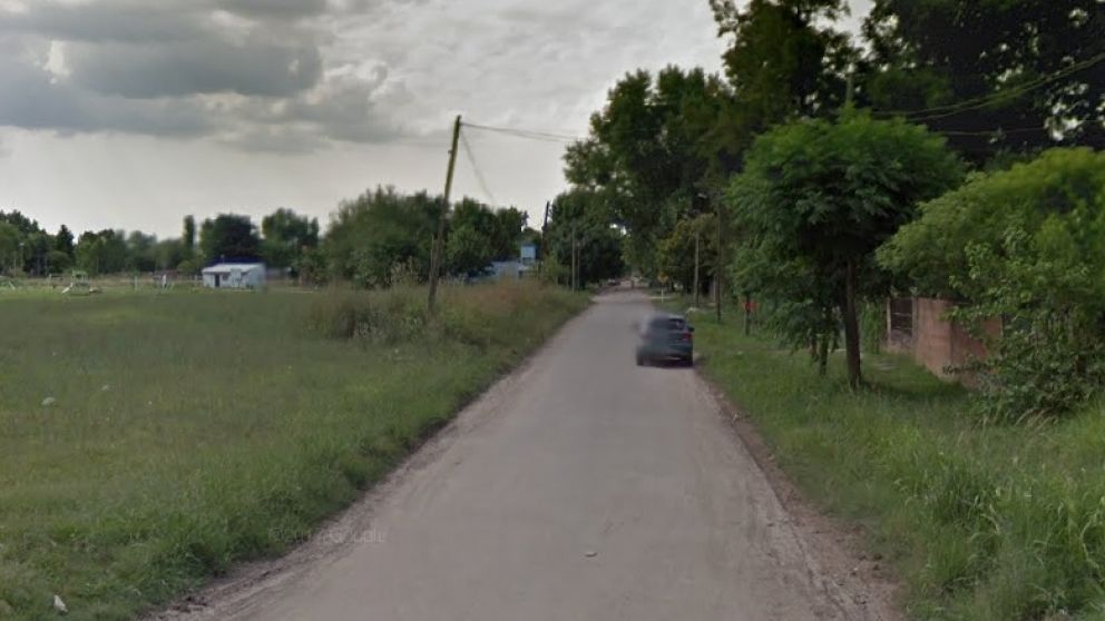 El asesinato consumado por los patoteros ocurrió a pocos metros de este descampado, en General Rodríguez.