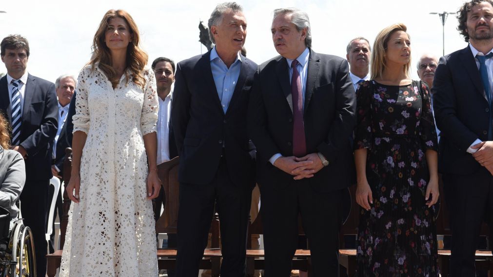 Así vivieron la jornada en Luján el presidente saliente y el electo. (Jonatan Moreno/ Diario Cronica)