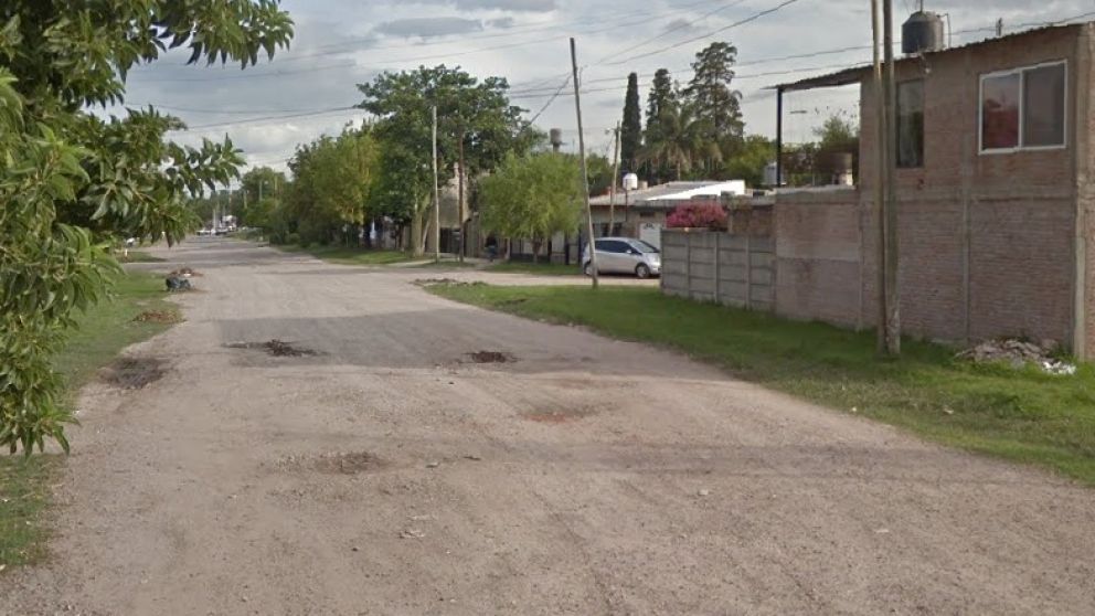 El asesinato a disparos de Elizabeth Karina del Valle ocurrió en este humilde vecindario.