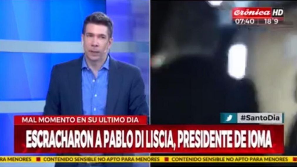 El reclamo se filmó en un video y repercutió en las redes sociales. (Captura de TV).