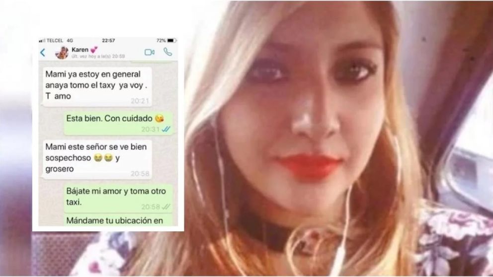 El mensaje de búsqueda de Laura Espíndola. Apareció sin dar respuestas.