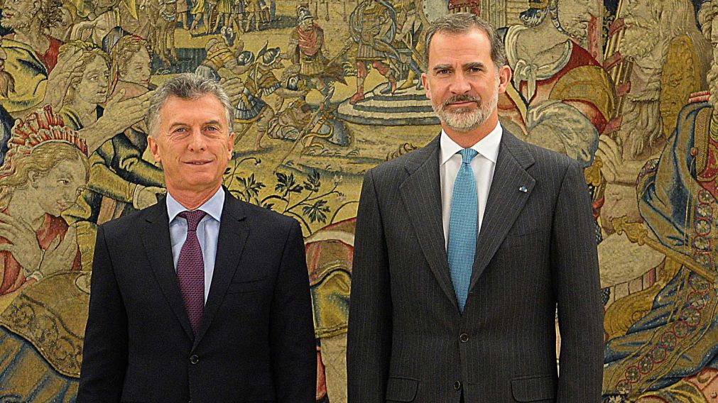 Mauricio Macri se reunió con el rey Felipe VI (Foto: Presidencia)