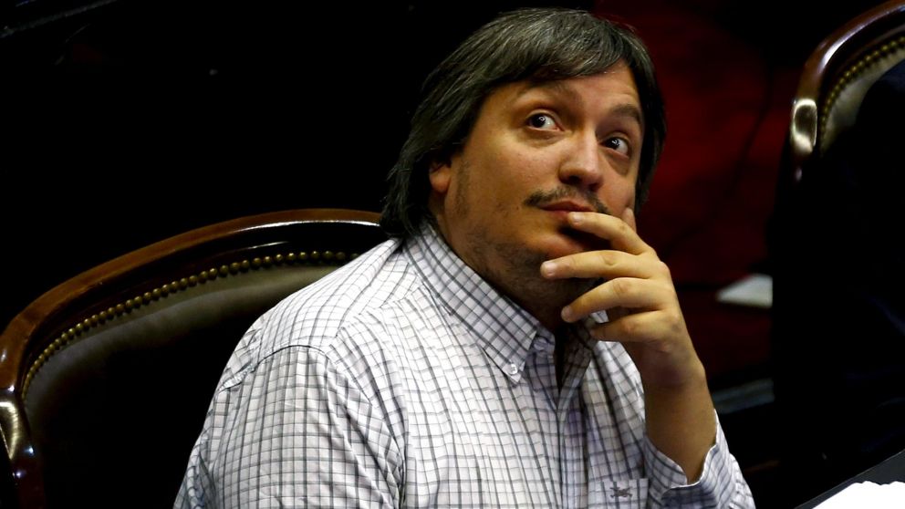 Máximo Kirchner en el Congreso de la Nación (Crónica).