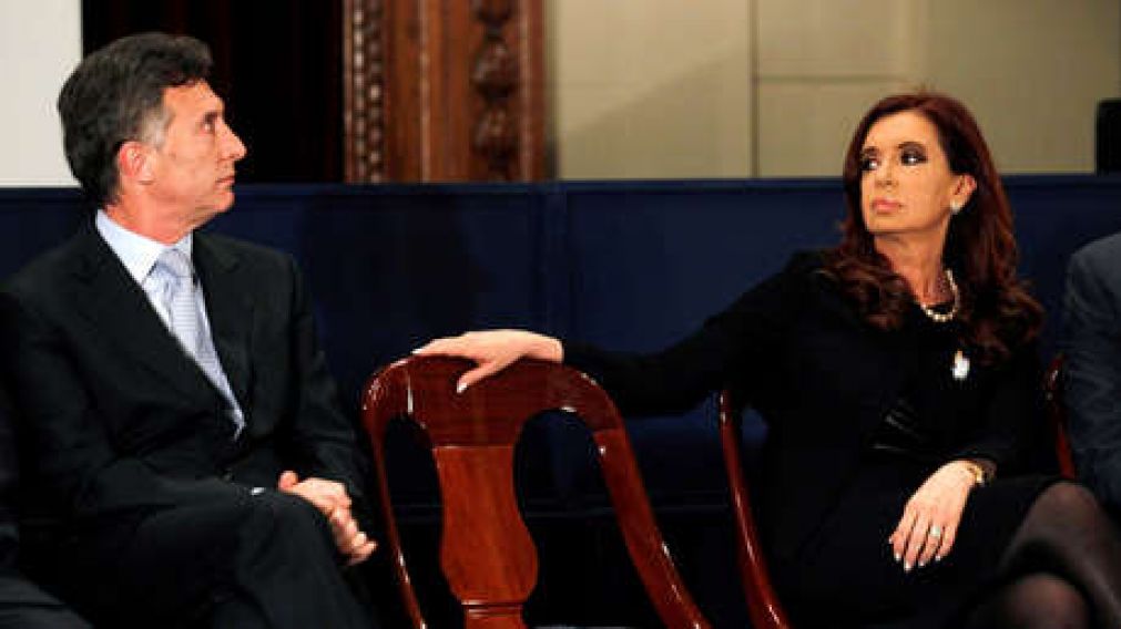 Macri y Cristina, los dos lados de la grieta. 