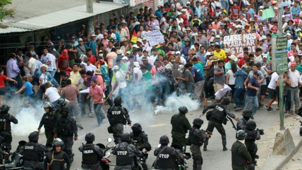 Tensi�n en Bolivia desde la salida de Evo Morales de la presidencia. 