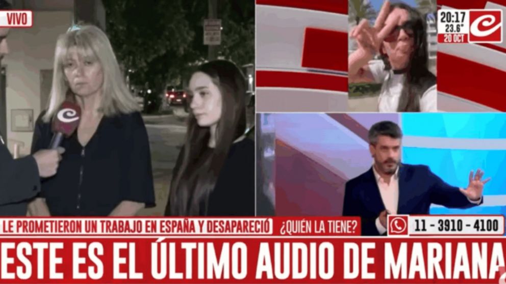 La familia de Mariana est� desesperada por la joven.