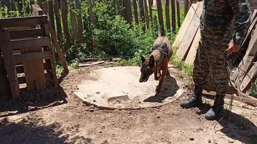 El lugar del macabro hallazgo del cuerpo de Gabriela Barrios.