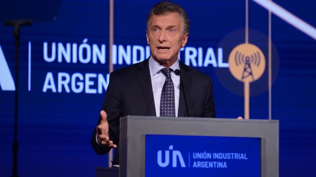 Mauricio Macri, en el predio Parque Norte, donde se realizó el evento (Hernan Nersesian/Crónica)
